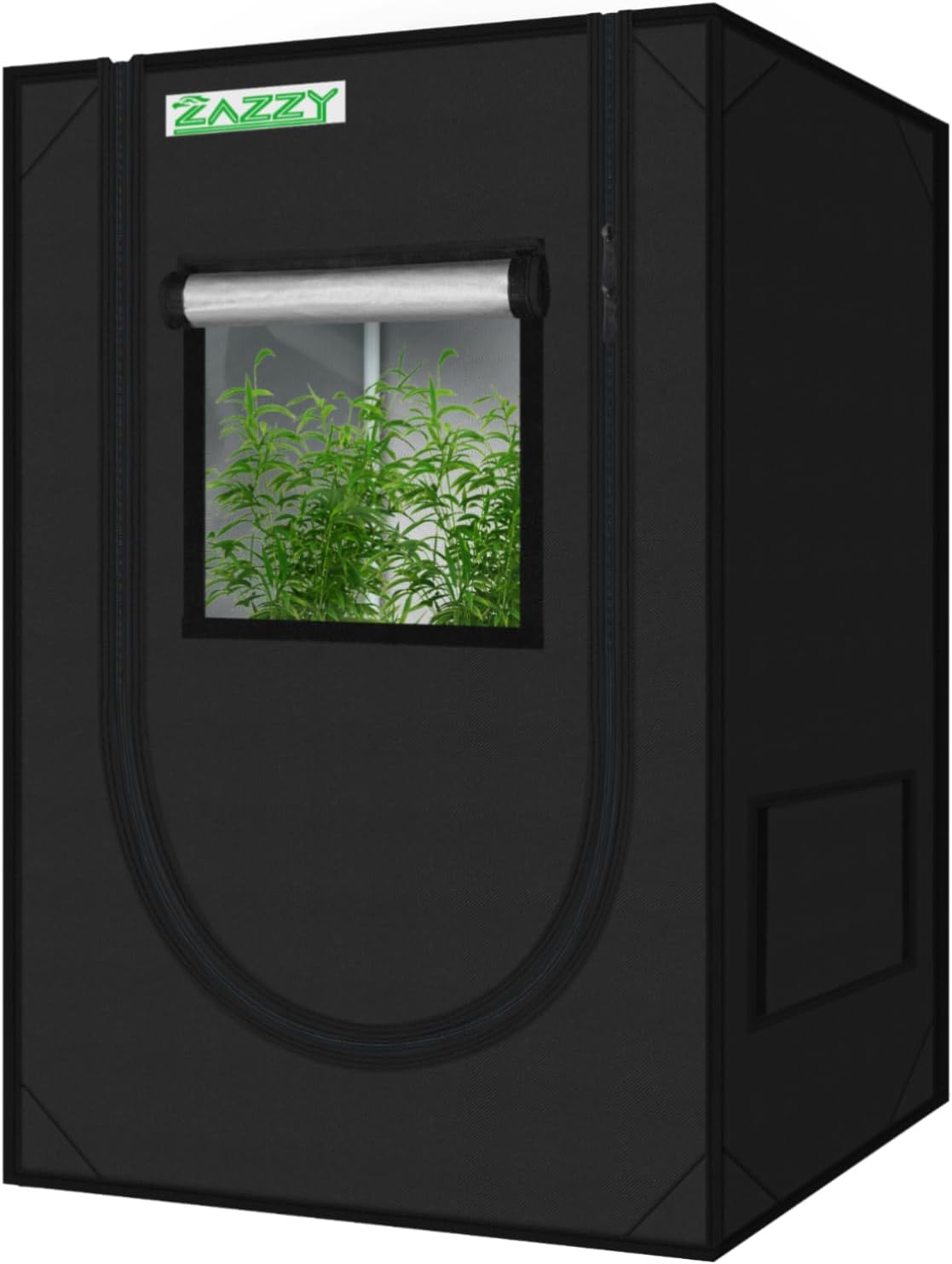 zazzy 24x24x36 Hydroponic Grow Tent: Reflective Mylar, Observation Window, Tool Bag