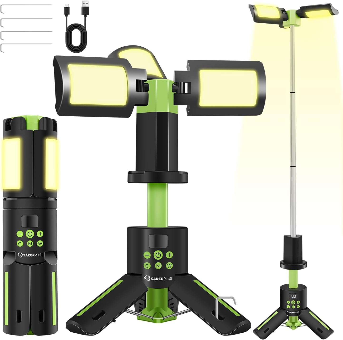 Portable Camping Lights with Stand for Outdoor Adventures
