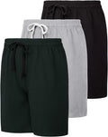 Men's Cotton French Terry 3-Pack Sweat Shorts - Comfortable Fit