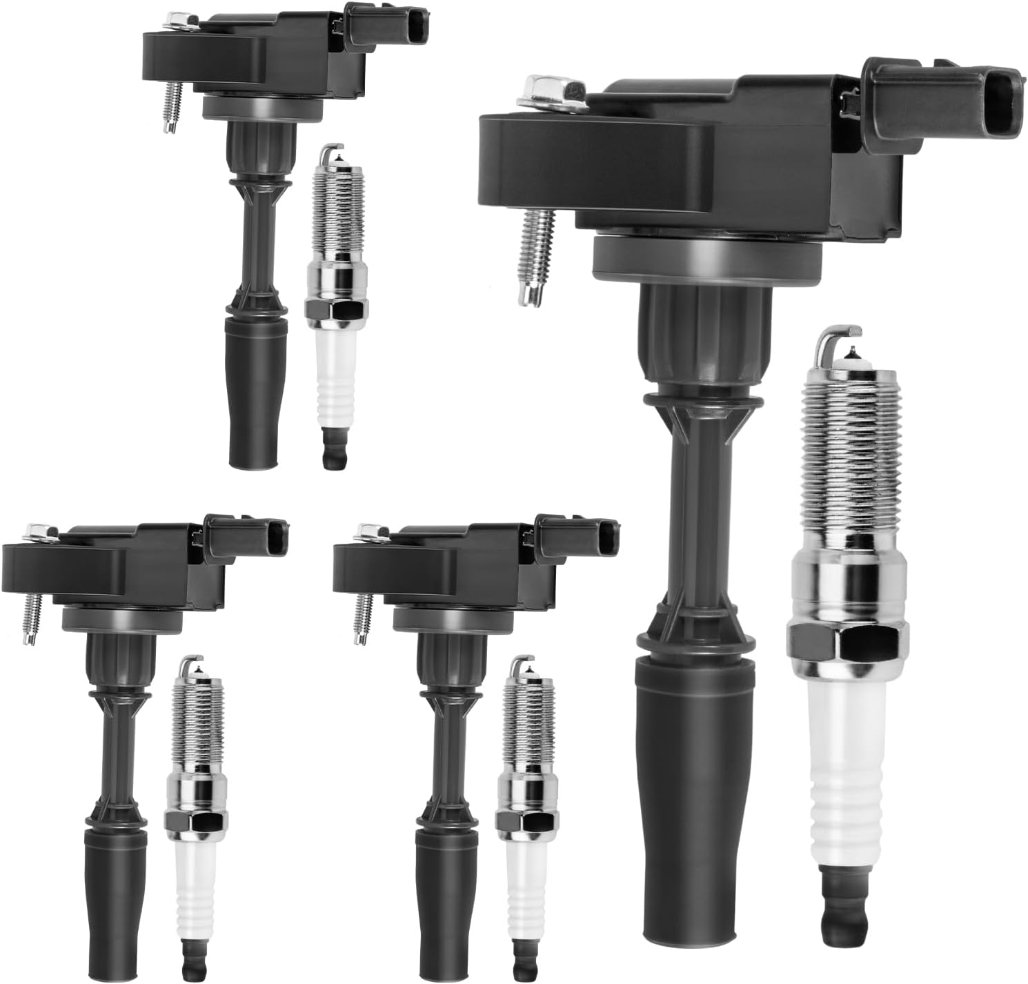 Ignition Coil Pack and Iridium Spark Plugs Set for Chevy Vehicles