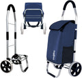Ultra Lightweight Foldable Shopping Cart for Groceries - Large 40L