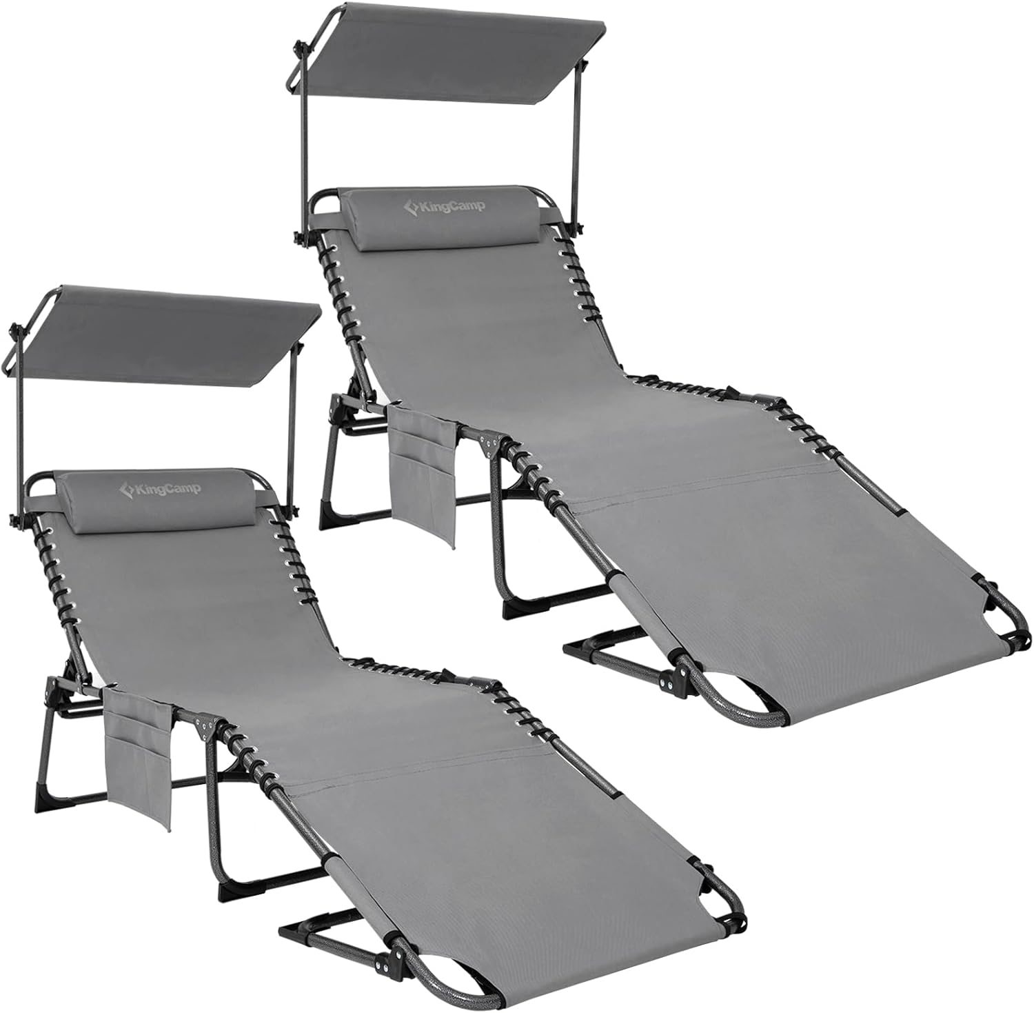 Ultimate Portable Tanning Chair with Face Hole and Canopy Shade