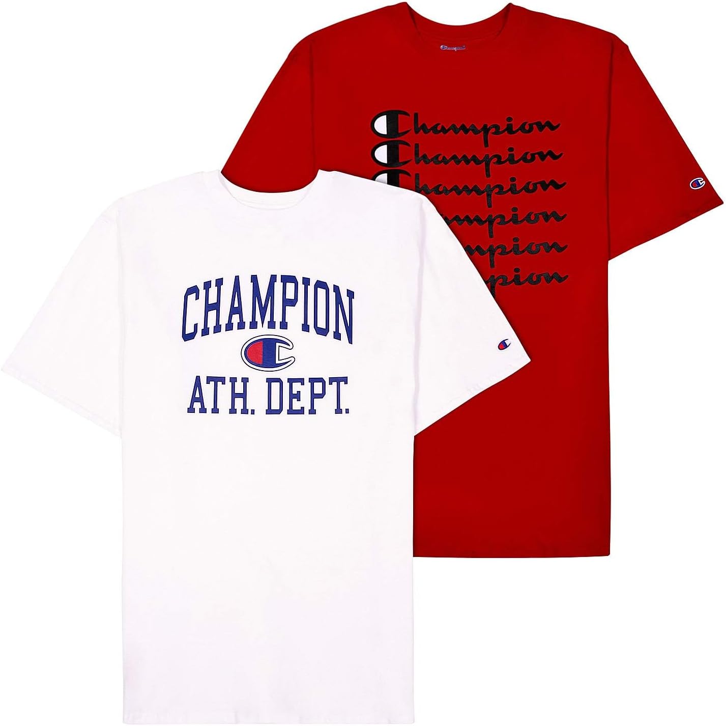 Champion Big and Tall T Shirts for Men - 2 Pack Graphic Tees