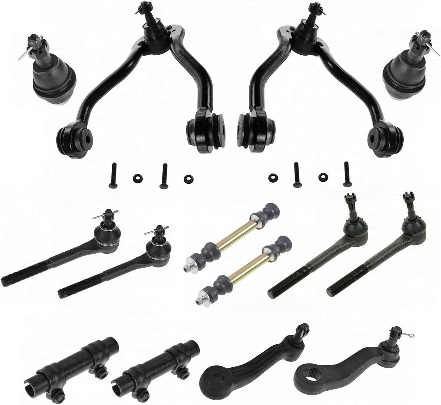 TRQ Front Steering & Suspension Kit for Chevrolet GMC Vehicles