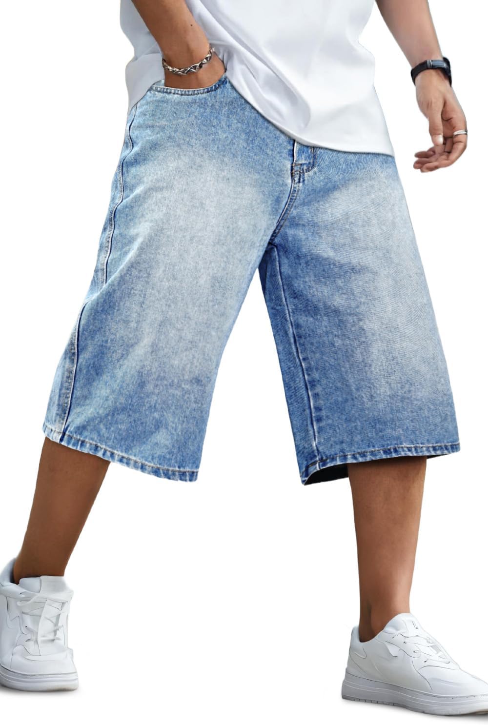 GINGTTO Mens Baggy Jean Shorts for Ultimate Comfort and Style