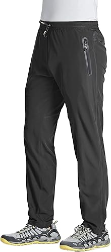 MAGCOMSEN Men's Lightweight Quick Dry Hiking Pants for Active Use