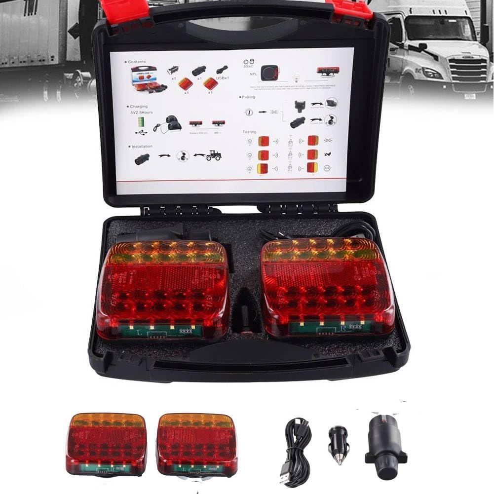 Wireless Trailer Lights Kit for Safe Towing and Easy Setup