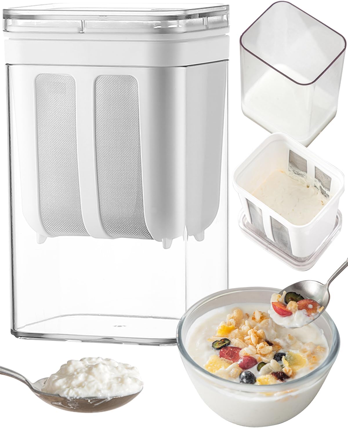 Tendiren Stainless Steel Yogurt Strainer - Thick Greek Filter