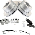 TRQ Rear Brake Pad & Rotor Kit for Dodge Ram 2500 & 3500