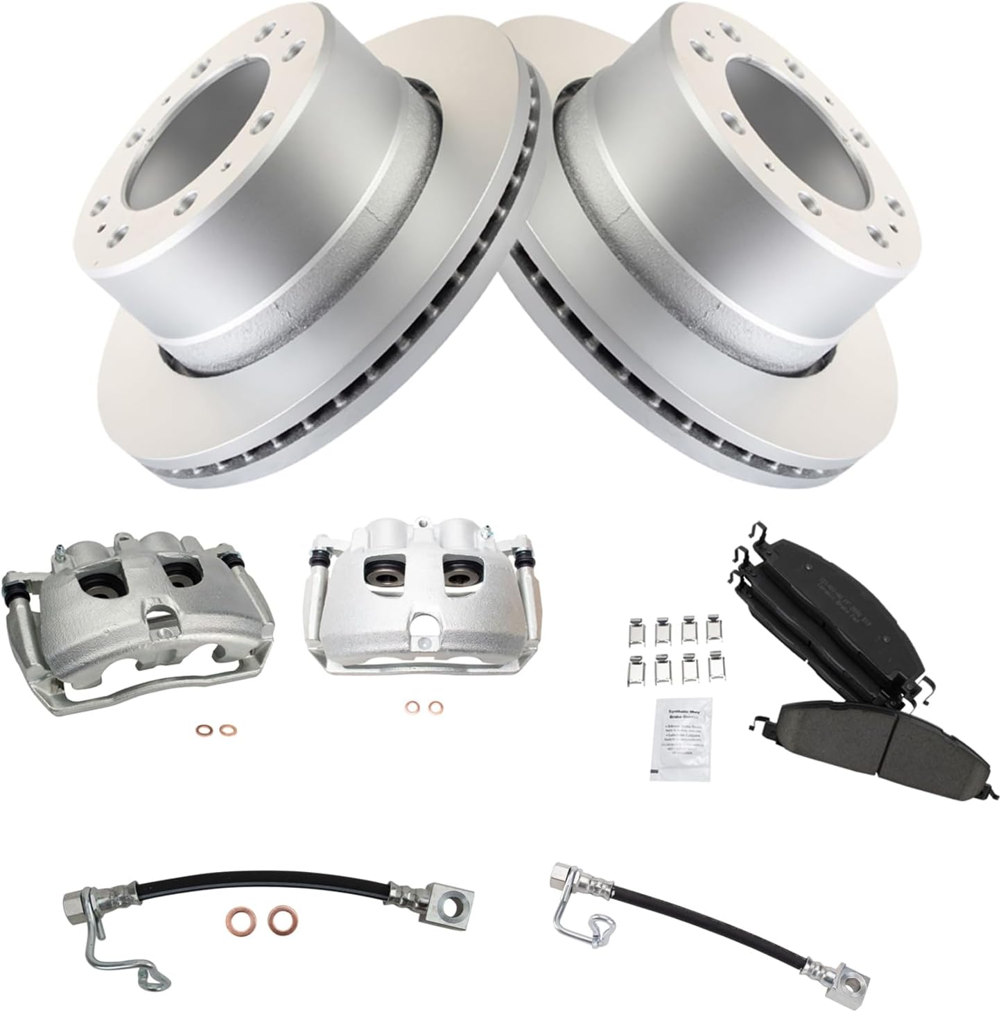 TRQ Rear Brake Pad & Rotor Kit for Dodge Ram 2500 & 3500