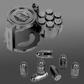 Metal Bullet Polyhedral Dice Set of 7 - Revolver Cylinder Case