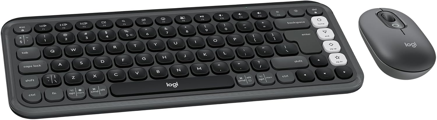 Logitech POP ICON Combo: Comfortable Typing & Quiet Clicks