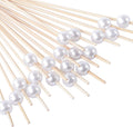 FOONLOK 100PCS White Cocktail Toothpicks - Perfect Appetizer Skewers