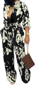 Elegant Floral Black Jumpsuit for Women by SxClub - Perfect Fit