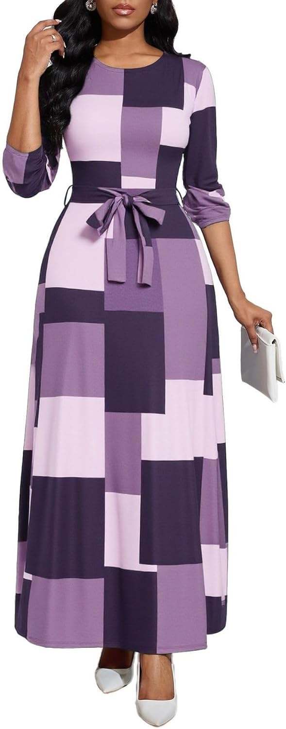 Long Dress for Women Casual Long Sleeve Maxi Dress 2025