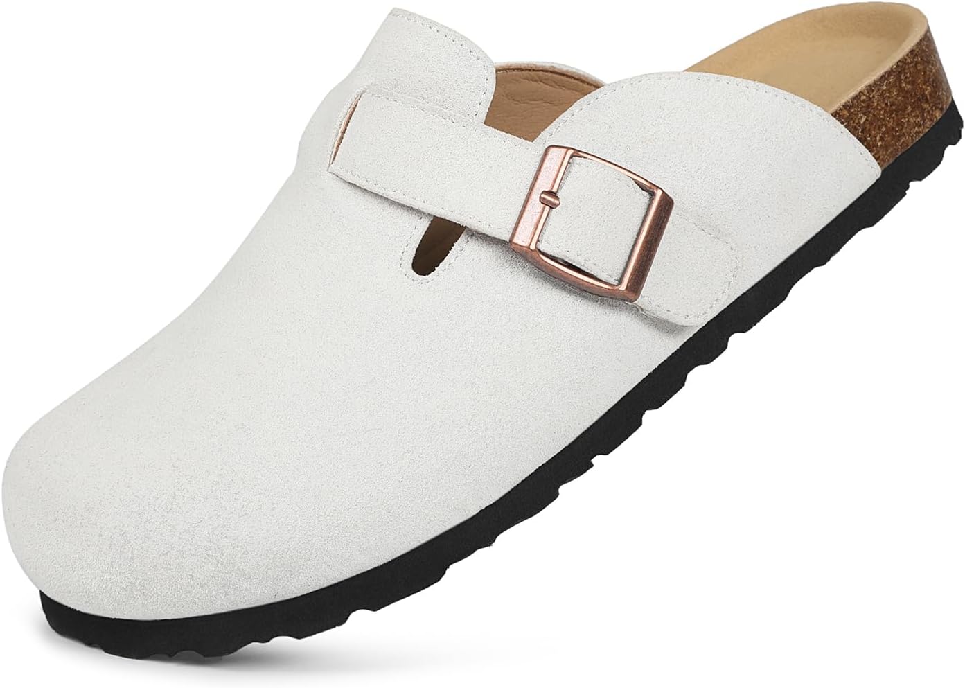 Dumalum Suede Clogs for Women and Men - Comfortable Slip-ons