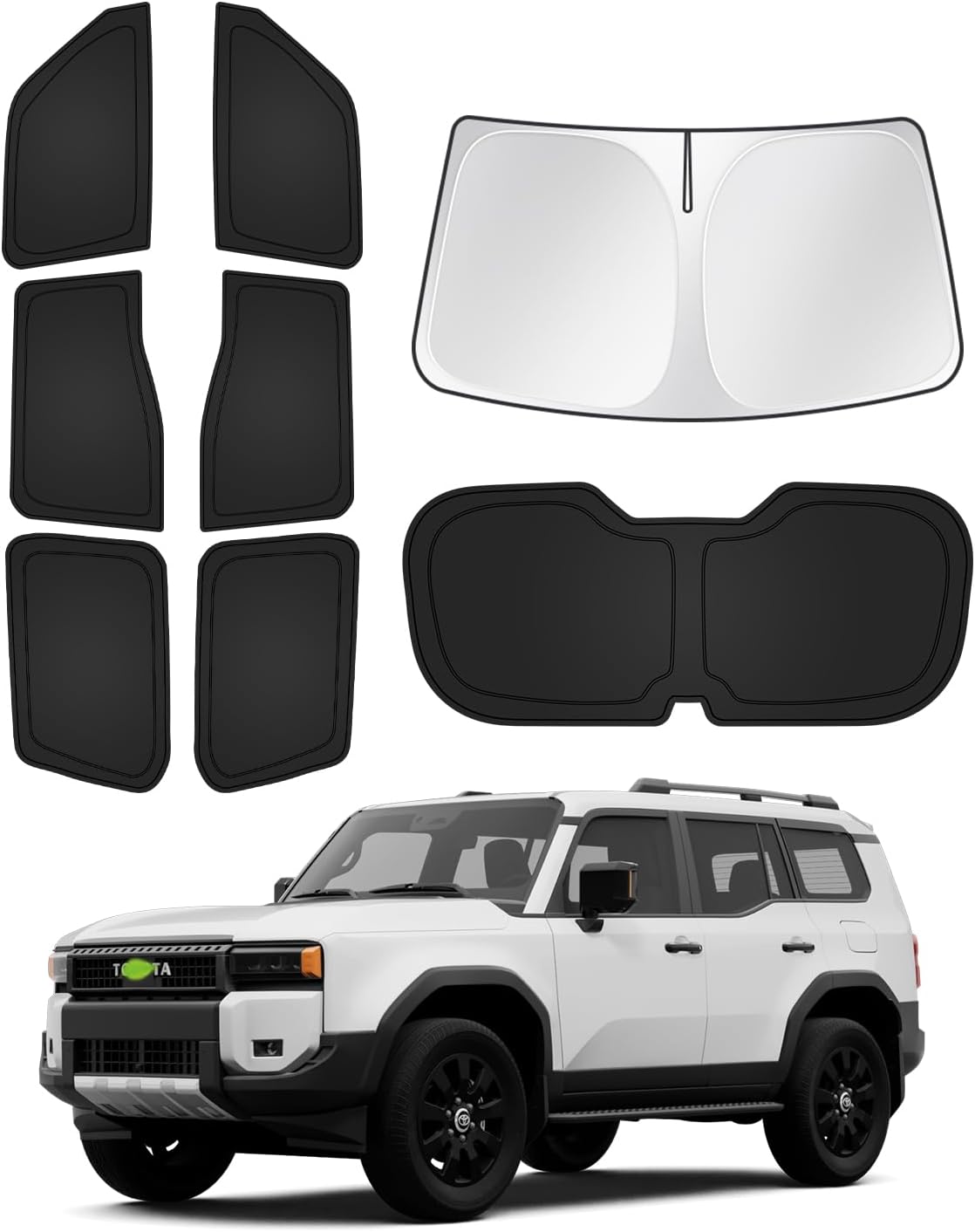 Sunshades for 2024 2025 2026 Toyota Land Cruiser Prado 250