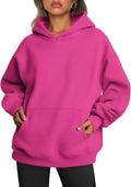 Trendy Queen Womens Oversized Hoodies Fleece Sweatshirts (Style 8D6V)