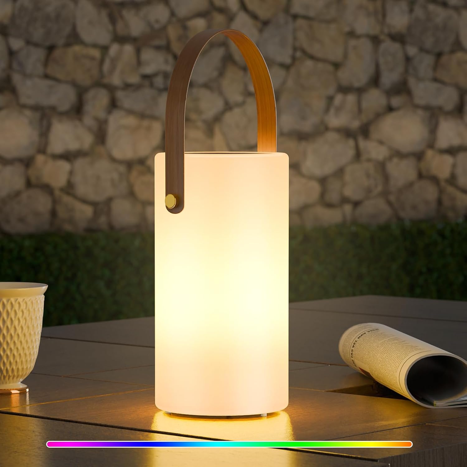 uuffoo Solar Table Lamp Outdoor Lantern for Versatile Use