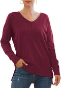 Jouica Women's V Neck Batwing Sleeve Knit Top - Lightweight Everyday 2