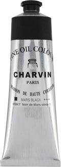 Charvin Professional Artist Oil Paints Mars Black 150 ml - Luminous
