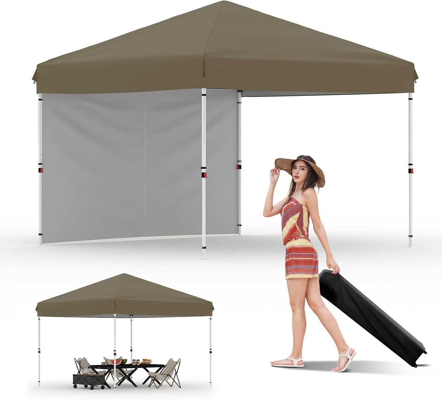 10x10 Pop Up Canopy Tent for Outdoor Events and Activities