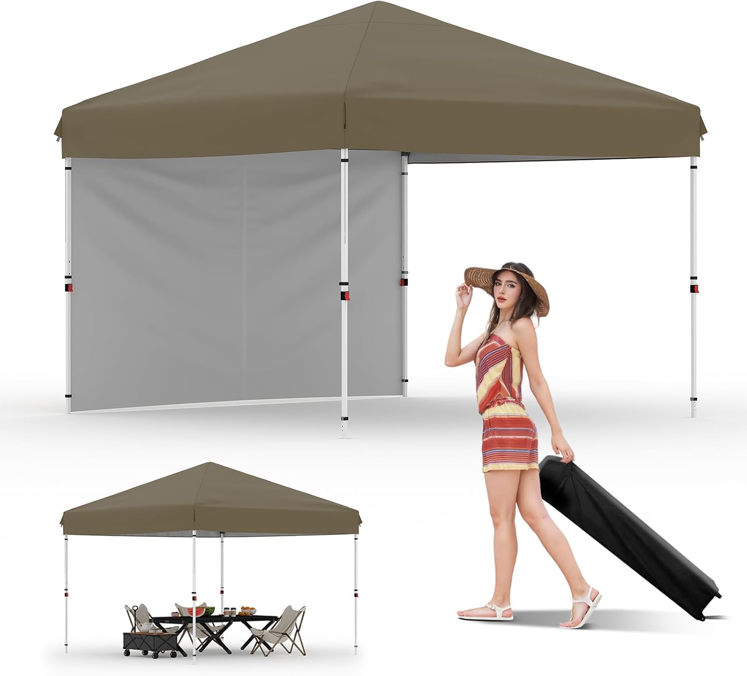 10x10 Pop Up Canopy Tent for Outdoor Events and Activities