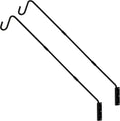 Heavy Duty Deck Hook 2 Pack Wall Mount - Adjustable 25 in to 36 in