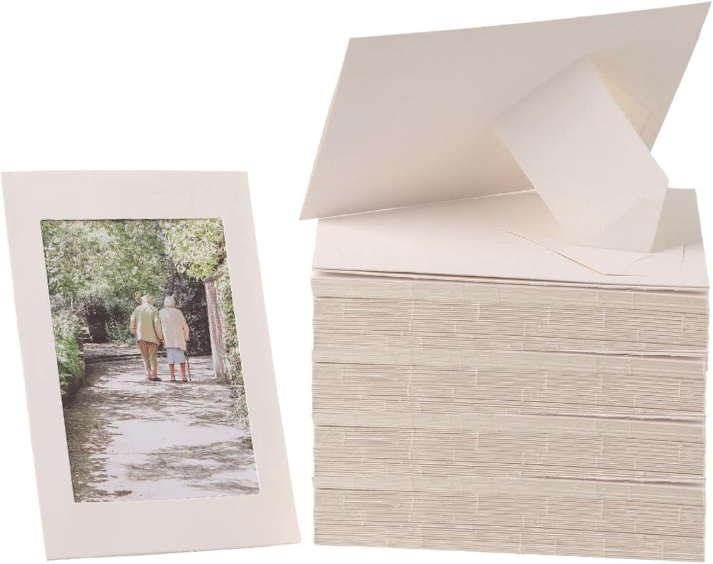 200 Pack 4x6 Cardboard Photo Frames for DIY Craft and Decor