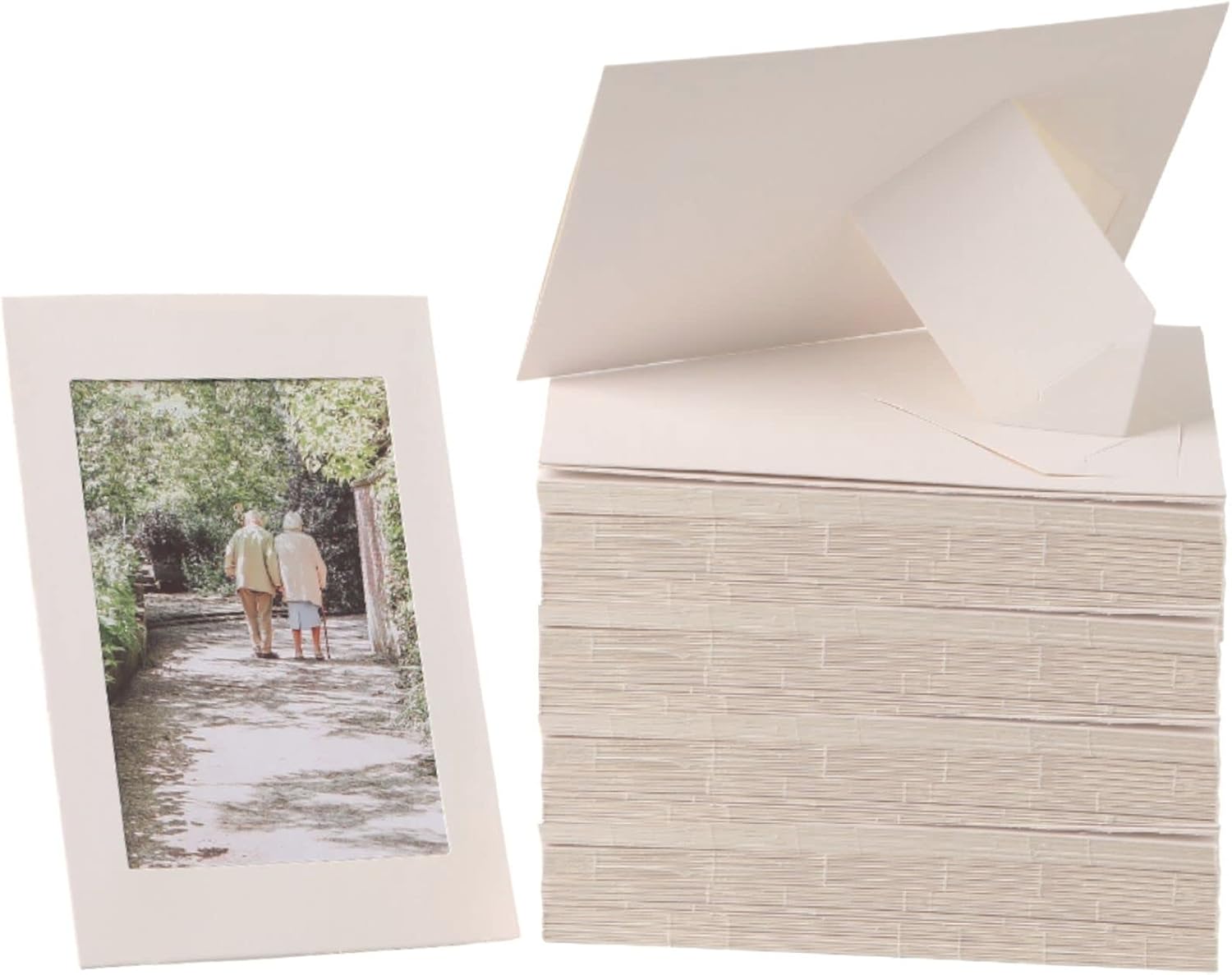 200 Pack 4x6 Cardboard Photo Frames for DIY Craft and Decor