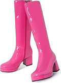 MeiLuSi Womens Knee High Gogo Boots - Glitter Winter Style