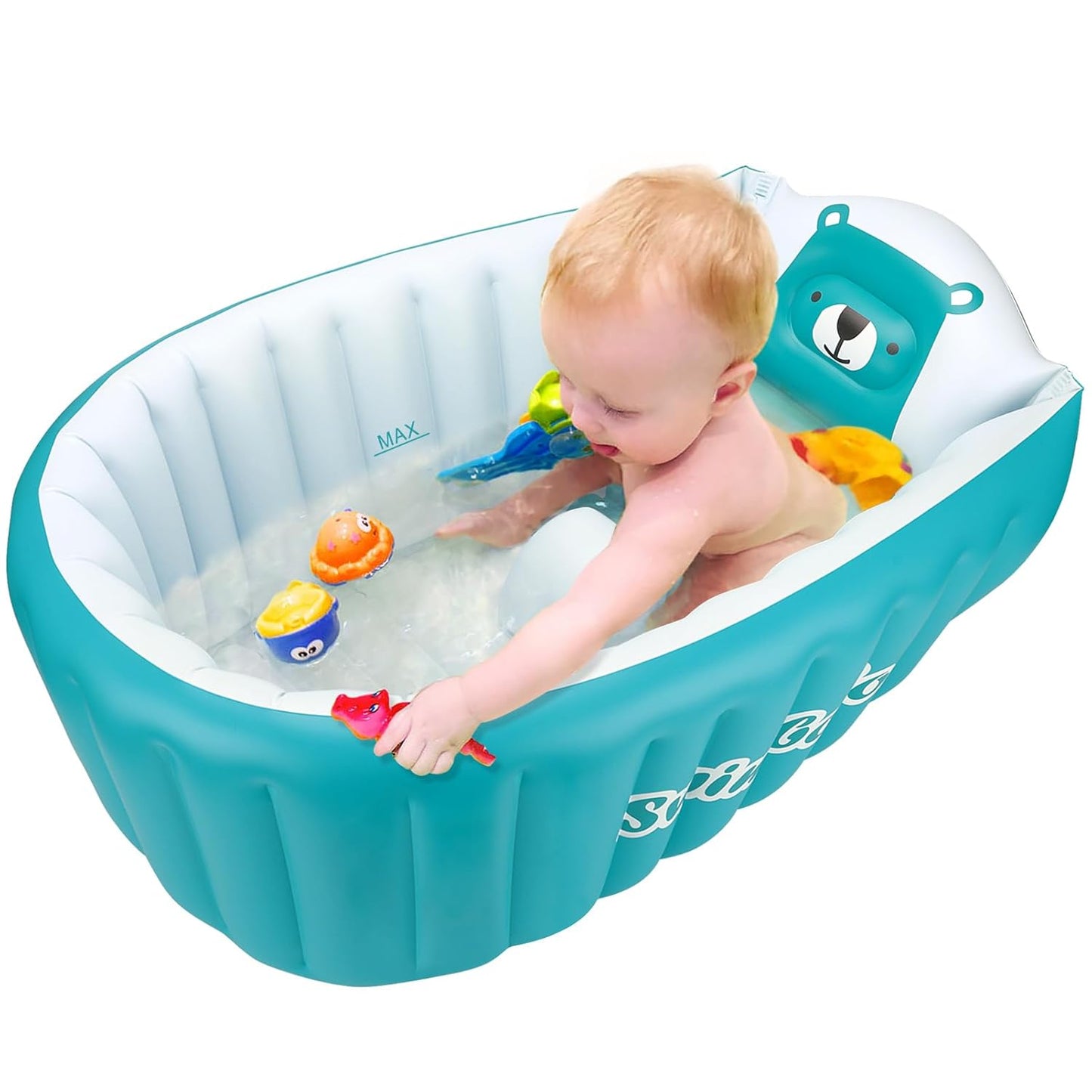Safe & Portable Toddler Bathing Tub - Blue