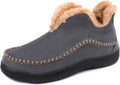 Men's Moccasin Bootie Slippers With Cozy Memory Foam - Warm