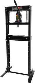 12 Ton Hydraulic Shop Press for Garage Floor with Adjustable Plates