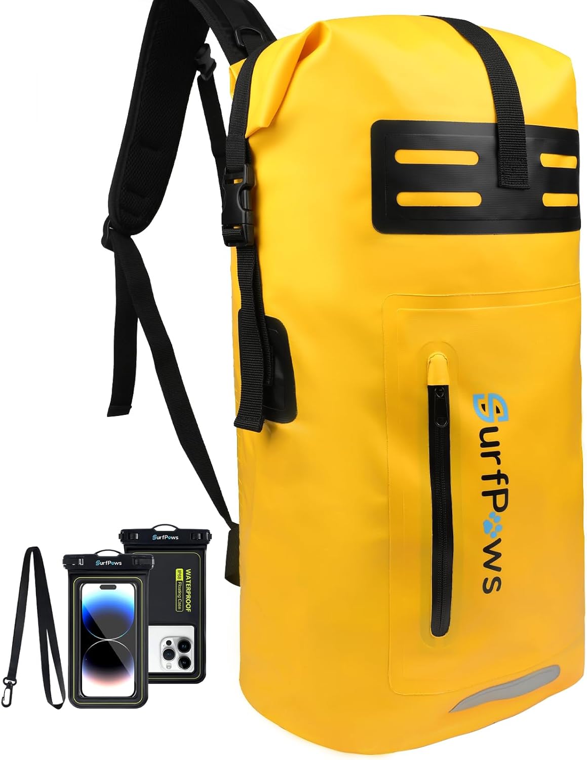 Waterproof Outdoor Backpack - Keep Gear Dry on Any Adventure! 35L Yellow