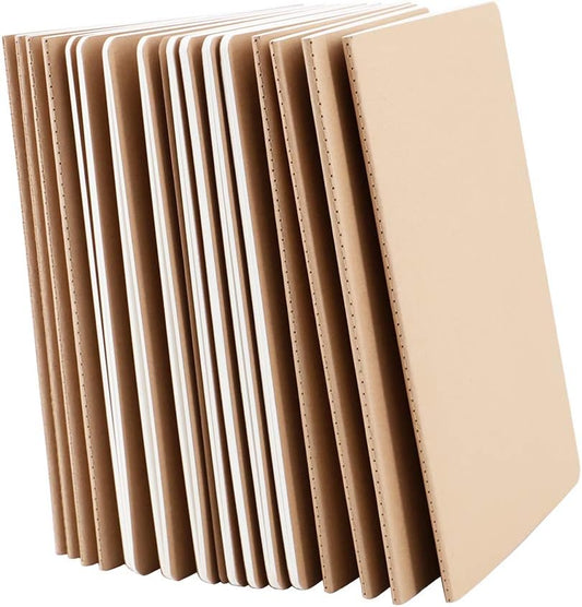 Travel-Ready Notebook Set with Thick Paper, A5 Size - 16 Pack