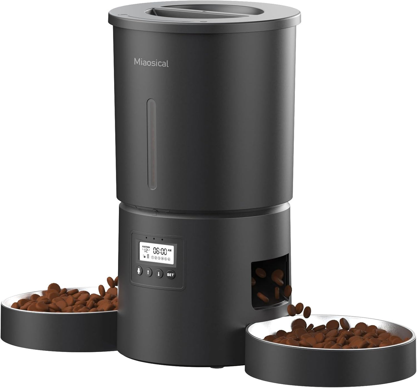 Dual Automatic Cat Feeder for 2 Cats with Flexible Schedule