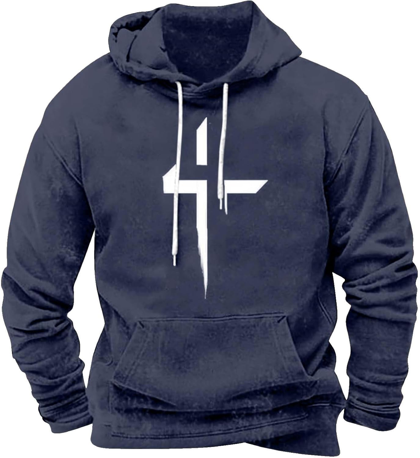 Oversized Aztec Graphic Hoodie for Men by SHAOBGE