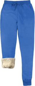 Women's Warm Sherpa Lined Athletic Sweatpants Jogger Fleece Pants