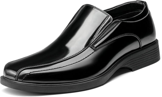 Bruno Marc Men's Square Toe Dress Loafers for Comfort and Style