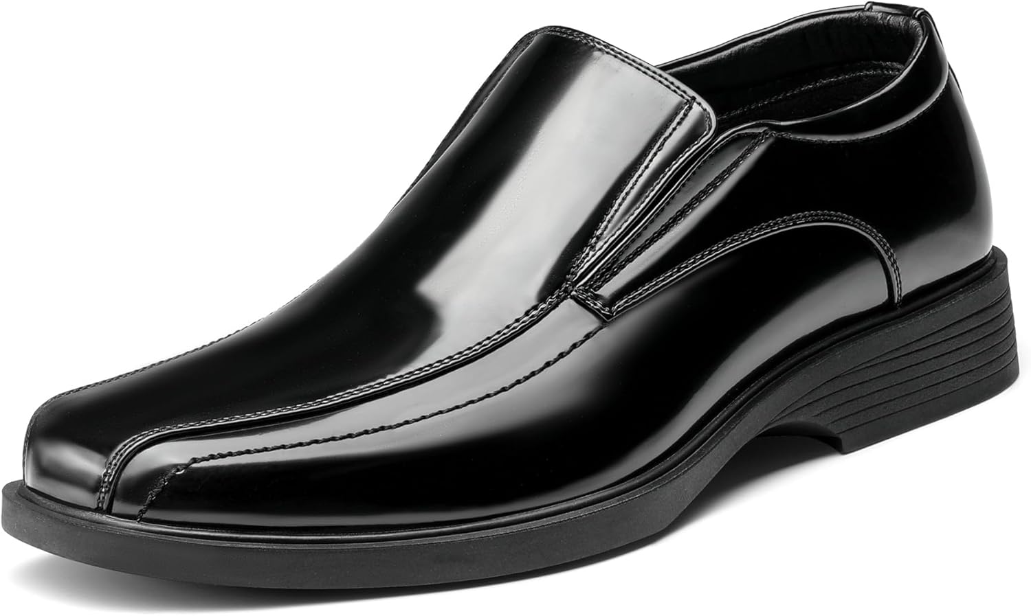 Bruno Marc Men's Square Toe Dress Loafers for Stylish Comfort