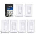 Dimmer Light Switch 6 Pack - LED/Incandescent Slider Dimmer