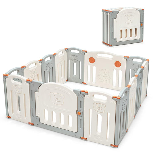 Costzon Foldable Baby Playpen - Safe & Spacious