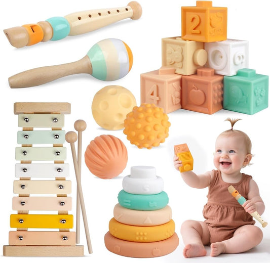 Montessori Baby Toys for 6-12 Months - Educational Fun Set