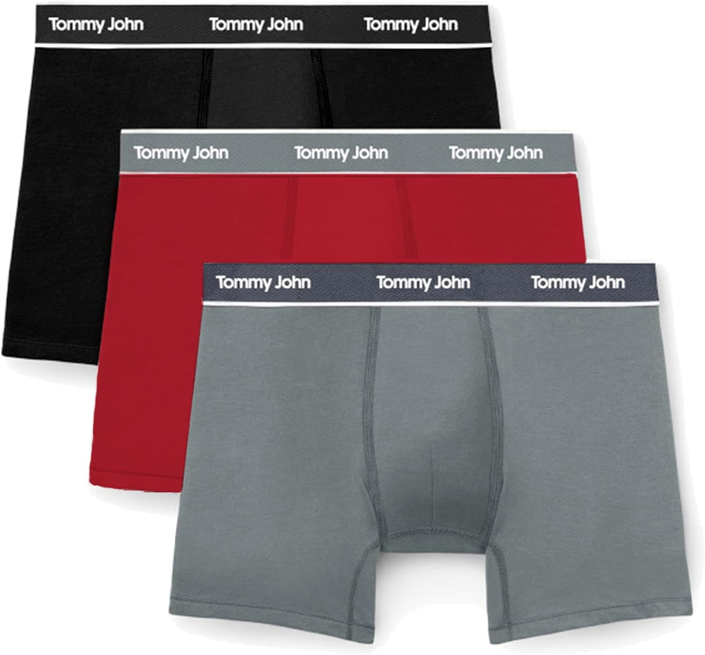 Tommy John Men's Essential Cool Cotton Stretch Boxer Briefs 3-Pack