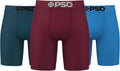 PSD Men's Basic Solid Boxer Briefs 7 in Inseam - Breathable