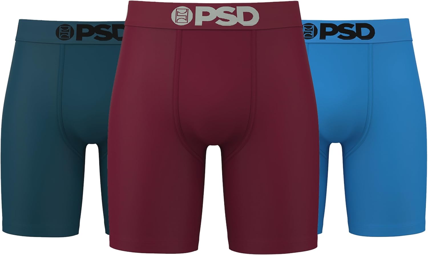 PSD Men's Basic Solid Boxer Briefs for Ultimate Comfort