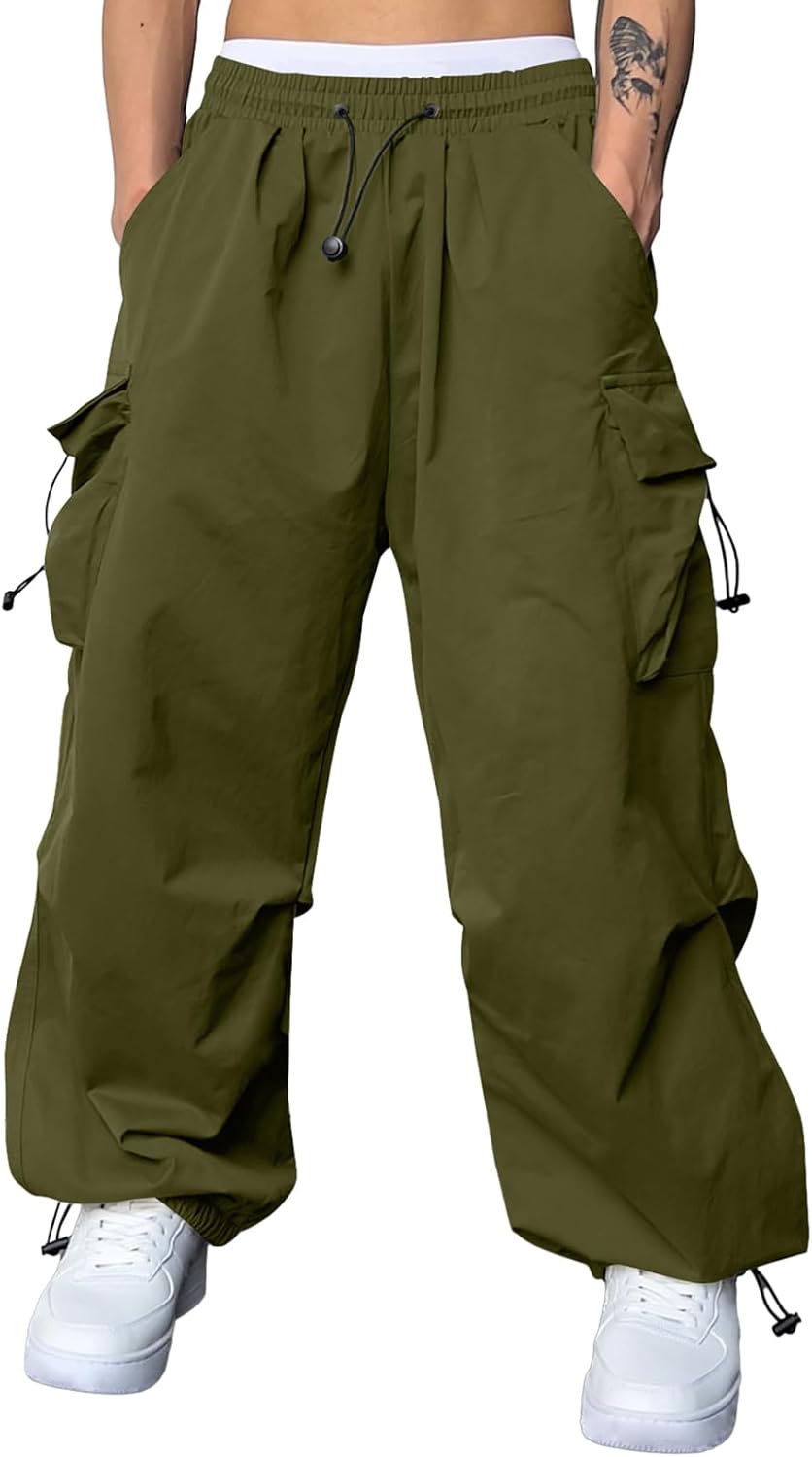 Trendy Casual Parachute Pants for Men - JMIERR Baggy Cargo