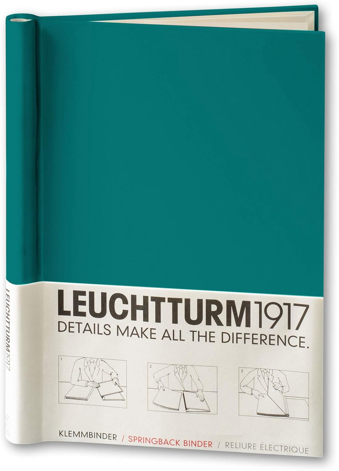 LEUCHTTURM1917 PEKA Springback Binder in Pacific Green for 150 Sheets