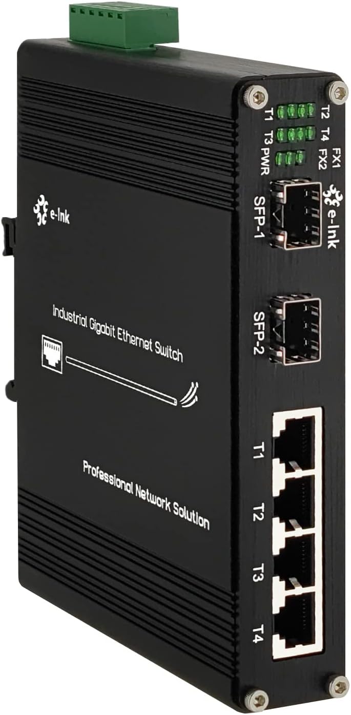 Industrial 4-Port Gigabit Ethernet Switch for Harsh Environments